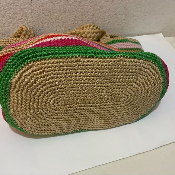 The Sak Rainbow Striped Woven Shoulder Bag Purse NWOT - Picture 8 of 12